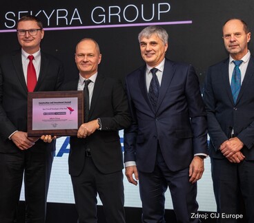 Sekyra Group wins Developer of the Year award at the CIJ Awards Czech Republic 2024