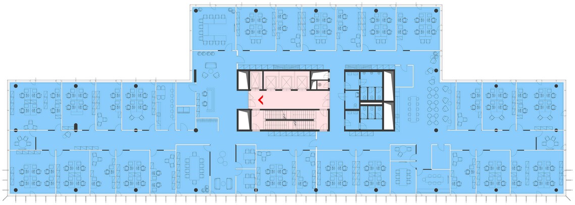 1 tenant – closed offices