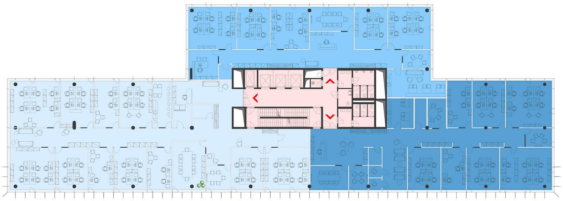 3 tenants – closed offices